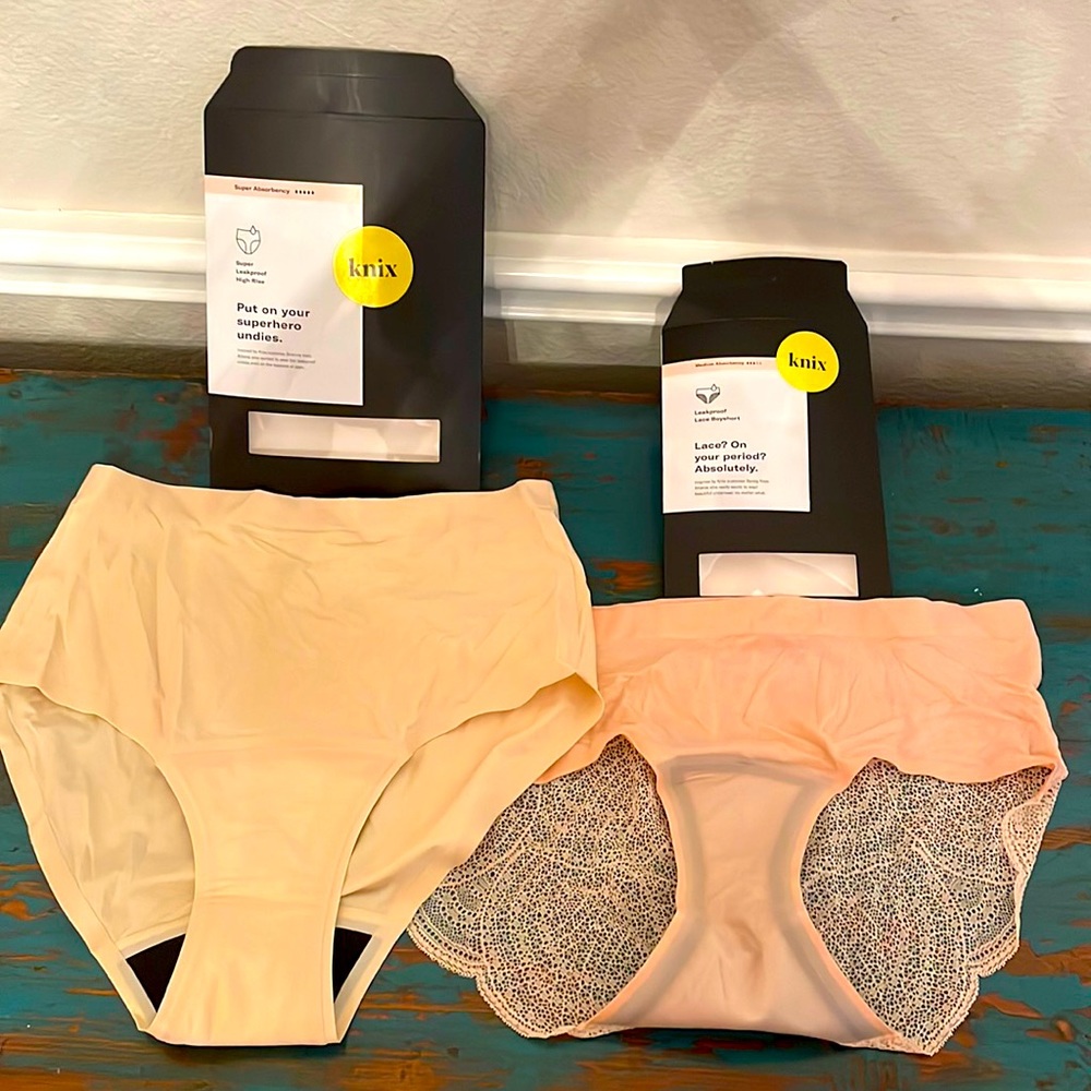 Lot of 2 Pair Knix Leakproof Panties NIP NWT Size M